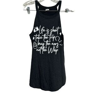 Disney Boutique Women's Medium Life is short‎  tank top black